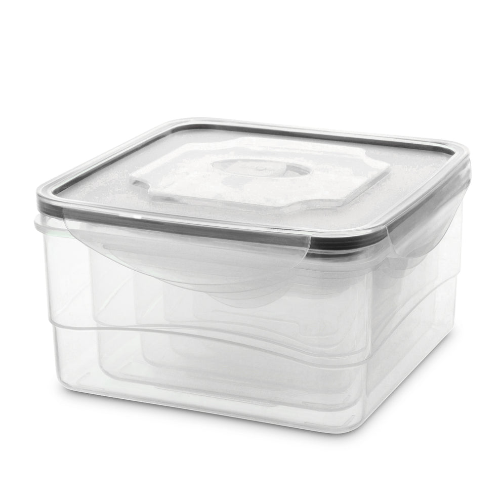 10-Piece Square Locktops Container Set: 120ml, 400ml, 740ml, 1290ml, 2060ml, Black