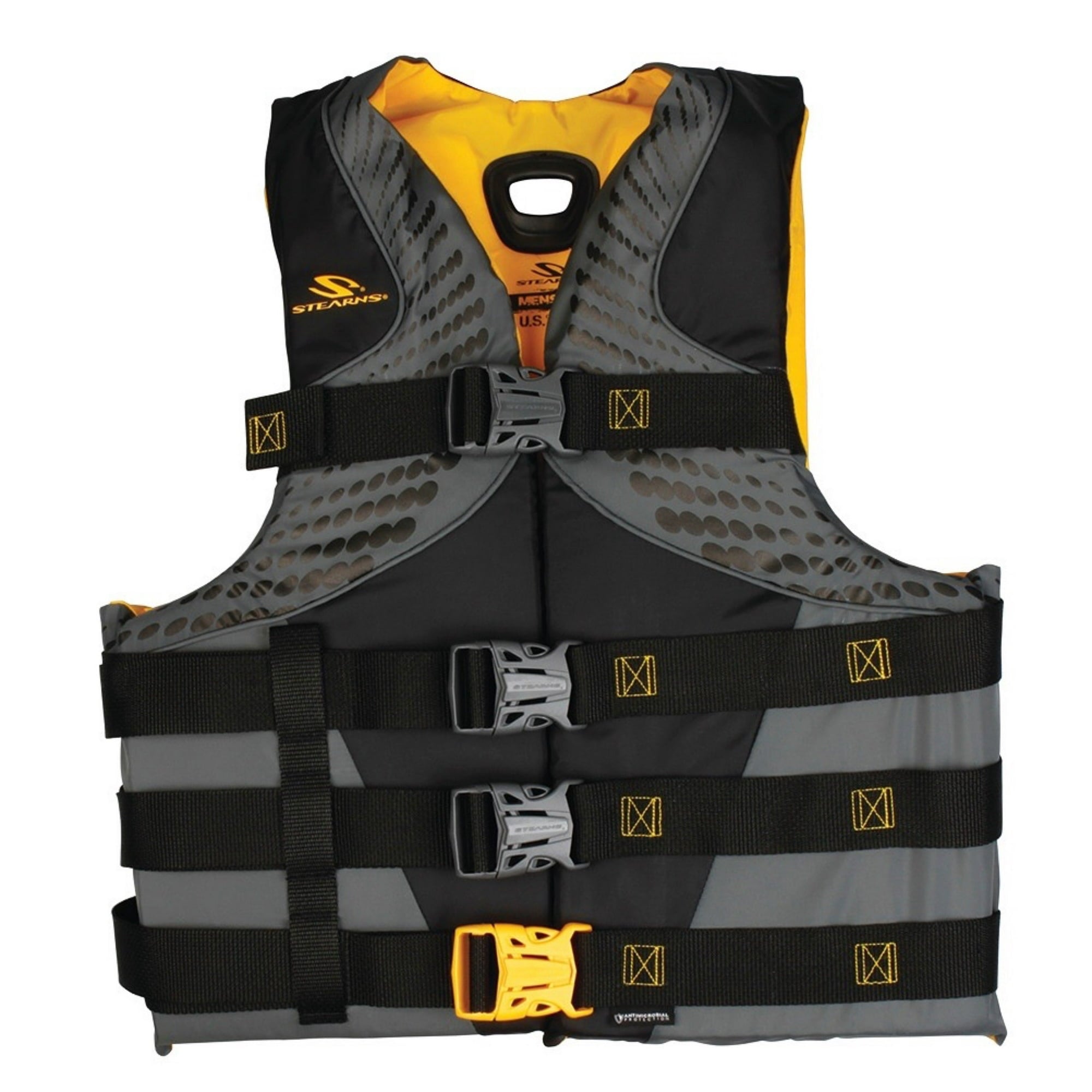 Stearns Infinity Series Antimicrobial Life Jacket, 2XL/3XL, Gray & Yellow