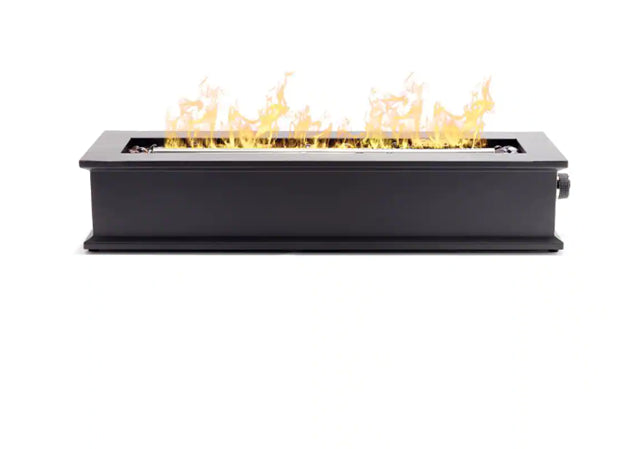 Ukiah Loom X 28 in. W x 5.75 in. H Outdoor Rectangular Black LP Gas Tabletop Fire Pit