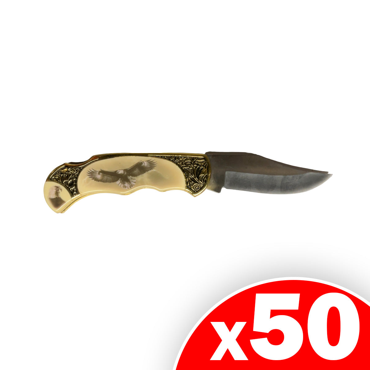 Woodland Creek Eagle Folding Knife, 50 Pack