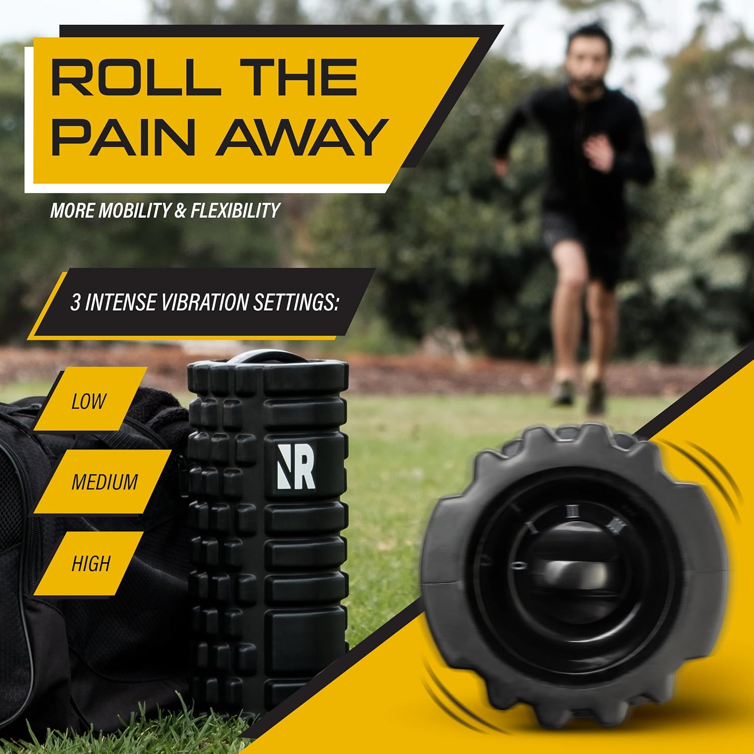 NextRoller 3-Speed Vibrating Foam newest Roller