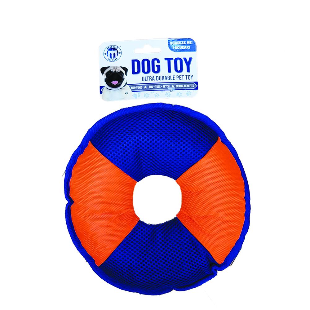 Nylon Mesh Ring Dog Toy, Assorted Colors