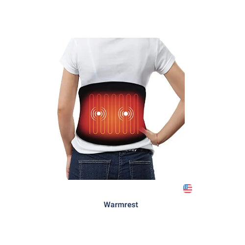 Warmrest USB Heating Pad Back Massager Brace, 1000mAH Mobile Power 9.5" x 48"