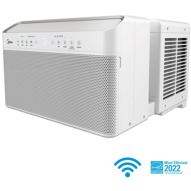 Midea 10,000 BTU Smart Inverter U-Shaped Window Air Conditioner MAW10V1QWT Restored