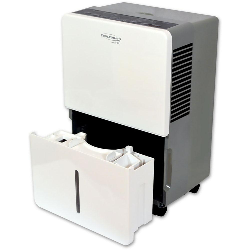 Restored Soleus 30-Pint Portable Dehumidifier with 8.5-Pint Tank, White (Factory Refurbished)