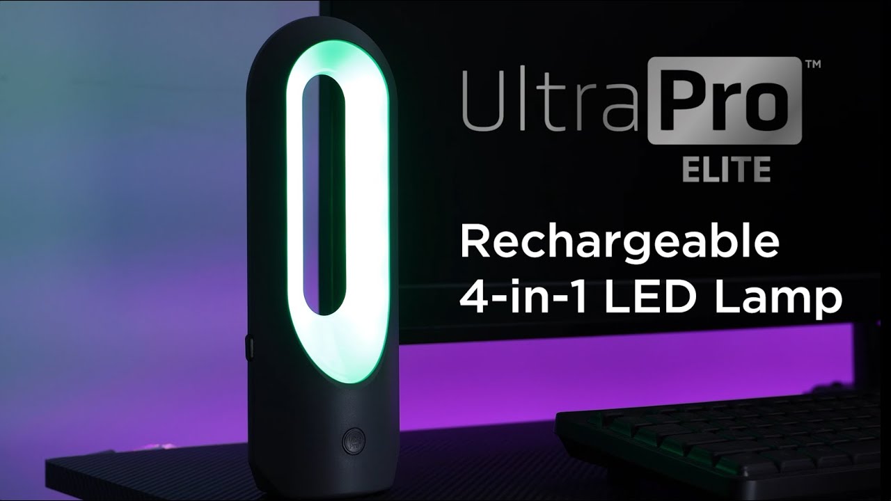 UltraPro Elite 4-in-1 Rechargeable LED Lamp, Gray