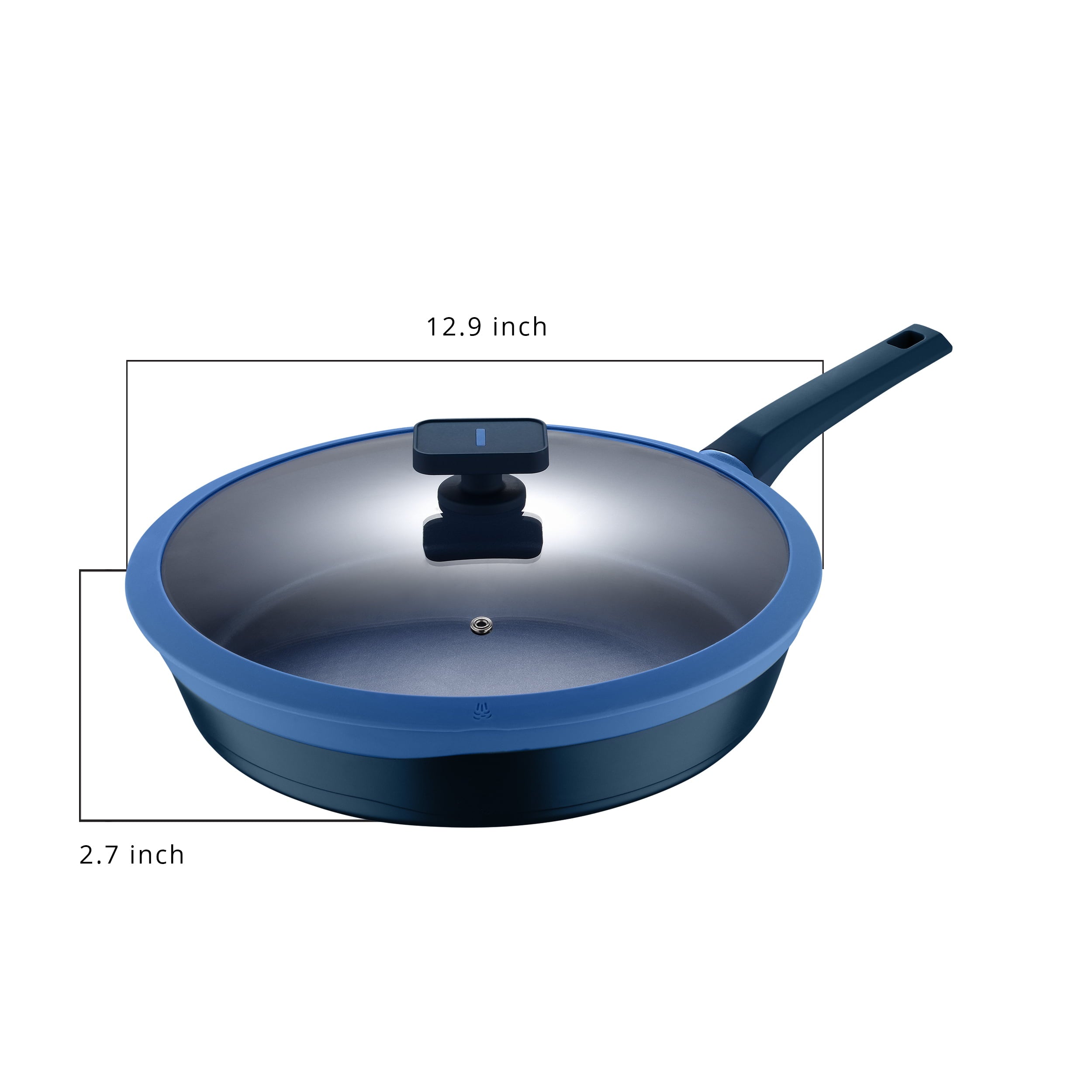 Gastro Diamond by MasterPRO- 12.5" Cast Aluminum Covered Fry Pan