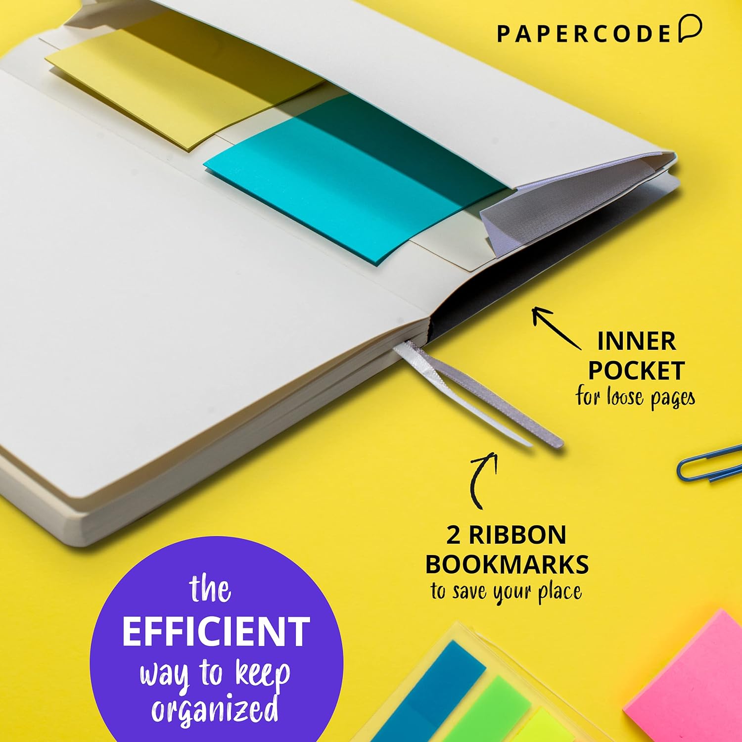 Papercode Lined Journal Notebooks with 130 Pages (2 Pack)