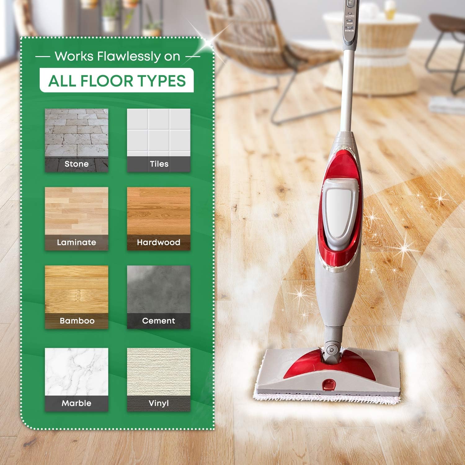 Turbo Microfiber 8-Pack Mop Pads for Shark Steam Mop SK Series & S Series