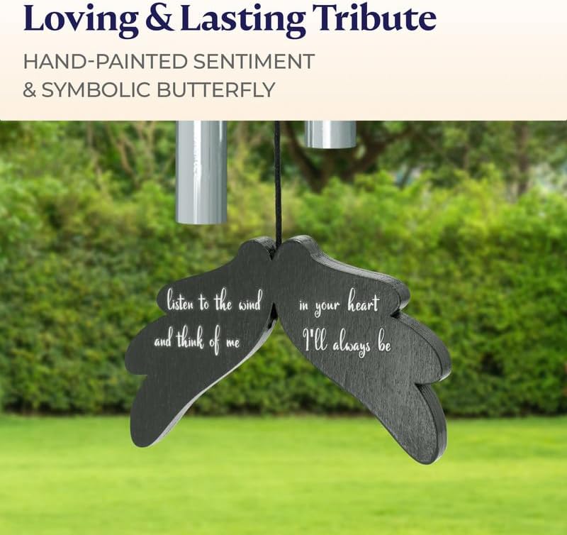 For Comfort Life Windchimes in Memory of a Loved One, 2 Pack