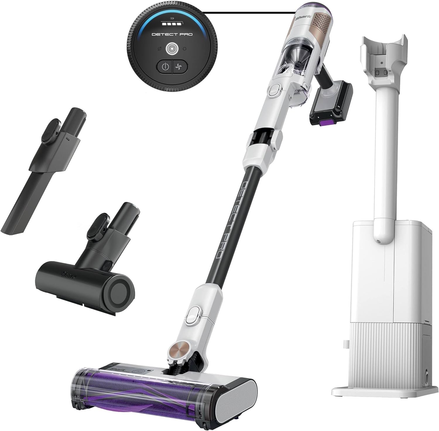 Shark IW3615 Detect Pro Cordless Stick Vacuum with HEPA Auto-Empty System, Flexible Wand, Portable Handheld Attachment, 60 Minute Runtime (Refurbished)