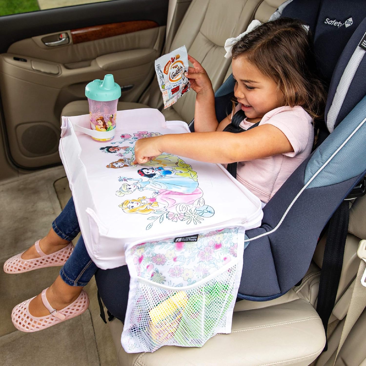 J.L. Childress Baby by 3-in-1 Travel Tray & iPad Tablet Holder, Car Seat Lap Tray for Toddlers & Kids