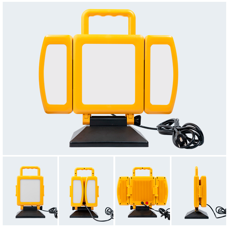 BrightLiving 2-in-1 Foldable LED Work Light with Tripod, 7500 Lumens