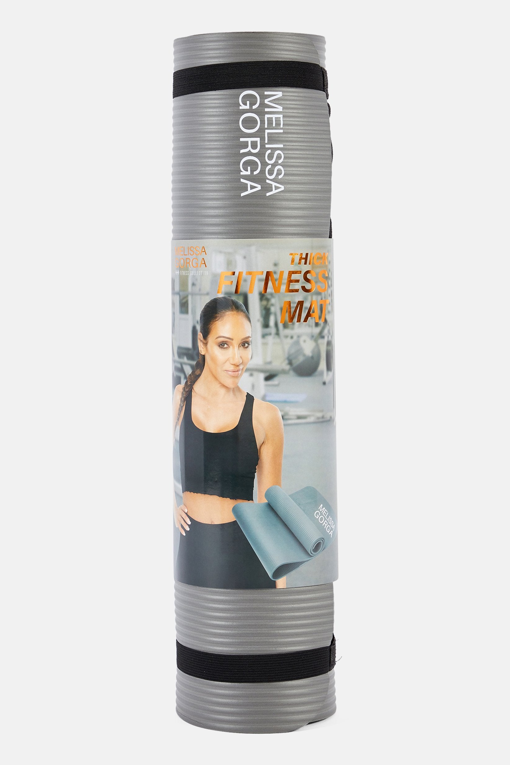Melissa Gorga Thick Non-Slip Fitness Mat with Carry Strap