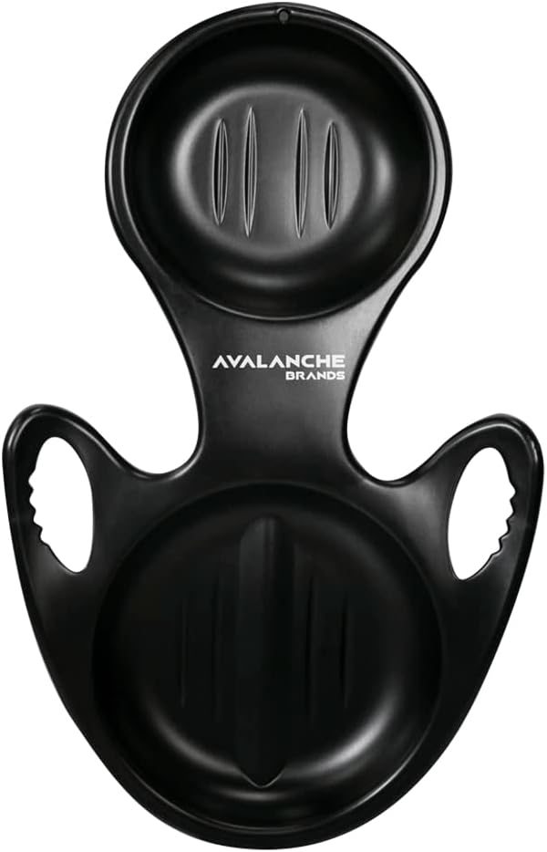 Avalanche Brands Torpedo Snow Sleds Single Rider for Maximum Speed Black