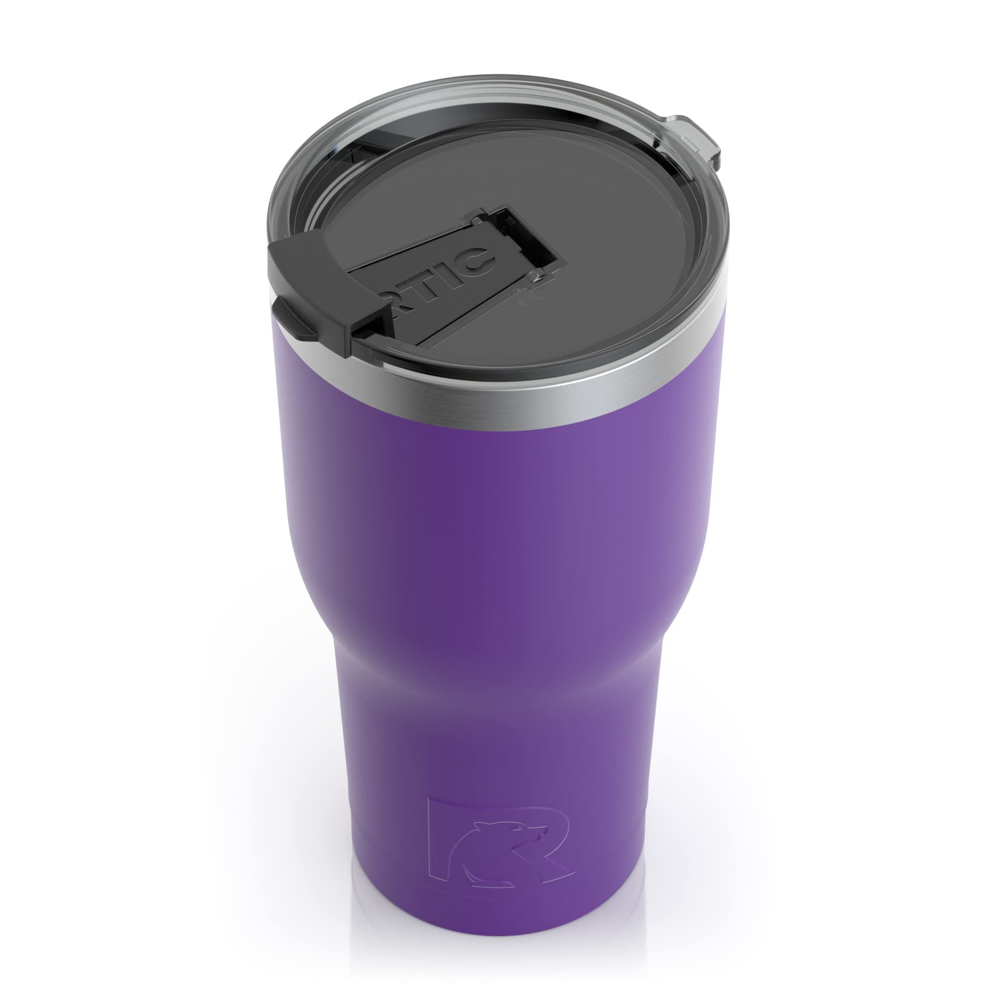 RTIC 30 oz Insulated Tumbler Stainless Steel Coffee Travel Mug with Lid, Spill Proof, Hot Beverage and Cold, Portable Thermal Cup for Car, Camping, Majestic Purple