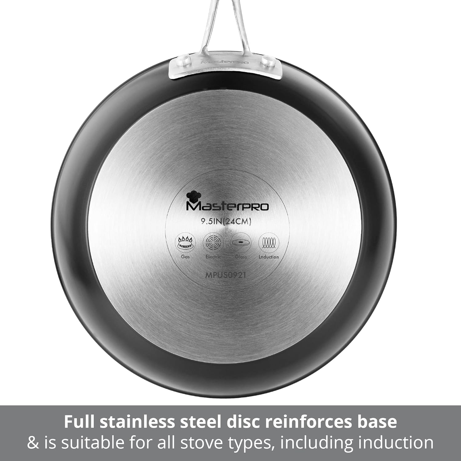 Vital by MasterPRO - 9.5" Forged Aluminum Titanium-Reinforced Non-Stick Fry Pan