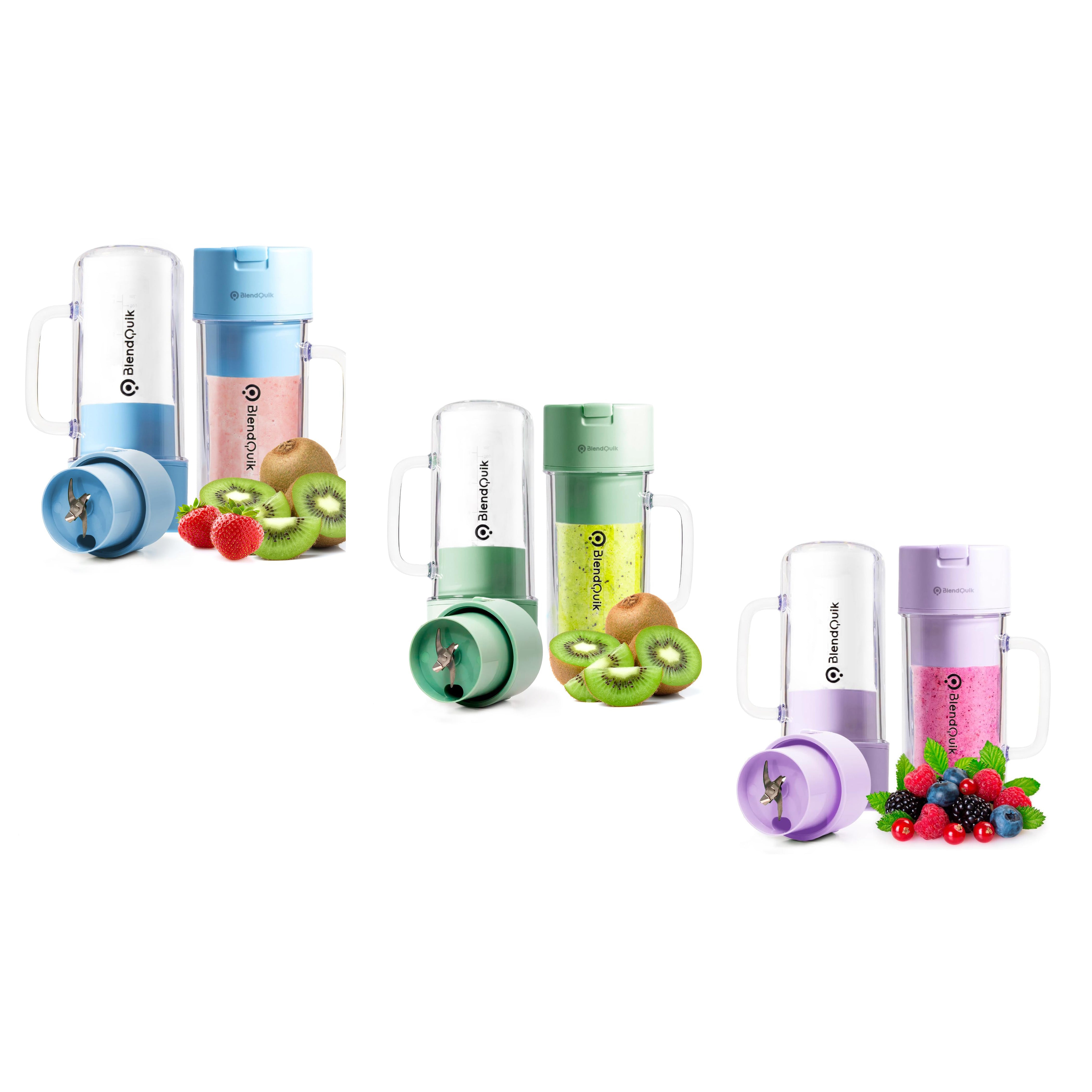 BlendQuik 14oz 10-Blade Portable Blender For Shakes & Smoothies with Leakproof & Stylish Design