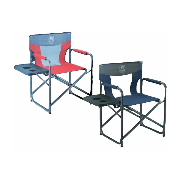 Trappers Peak Directors Camping Chair w/Side Table (3 Blue and 3 Red), 6 Pack