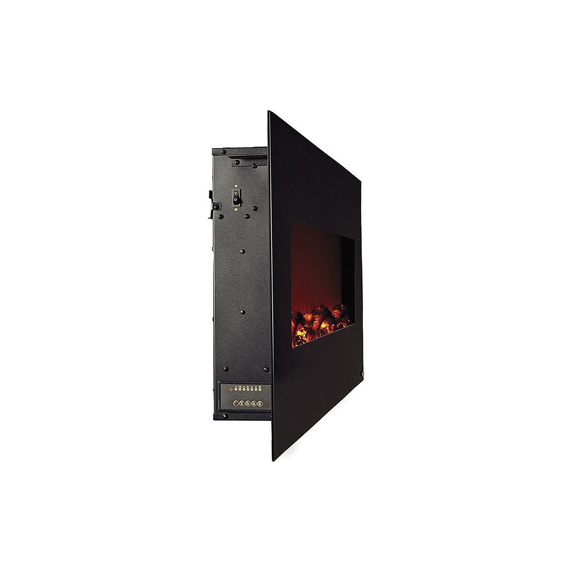 Edenbranch 50" Wall Mounted Electric Fireplace w /Crystal Flame Effect