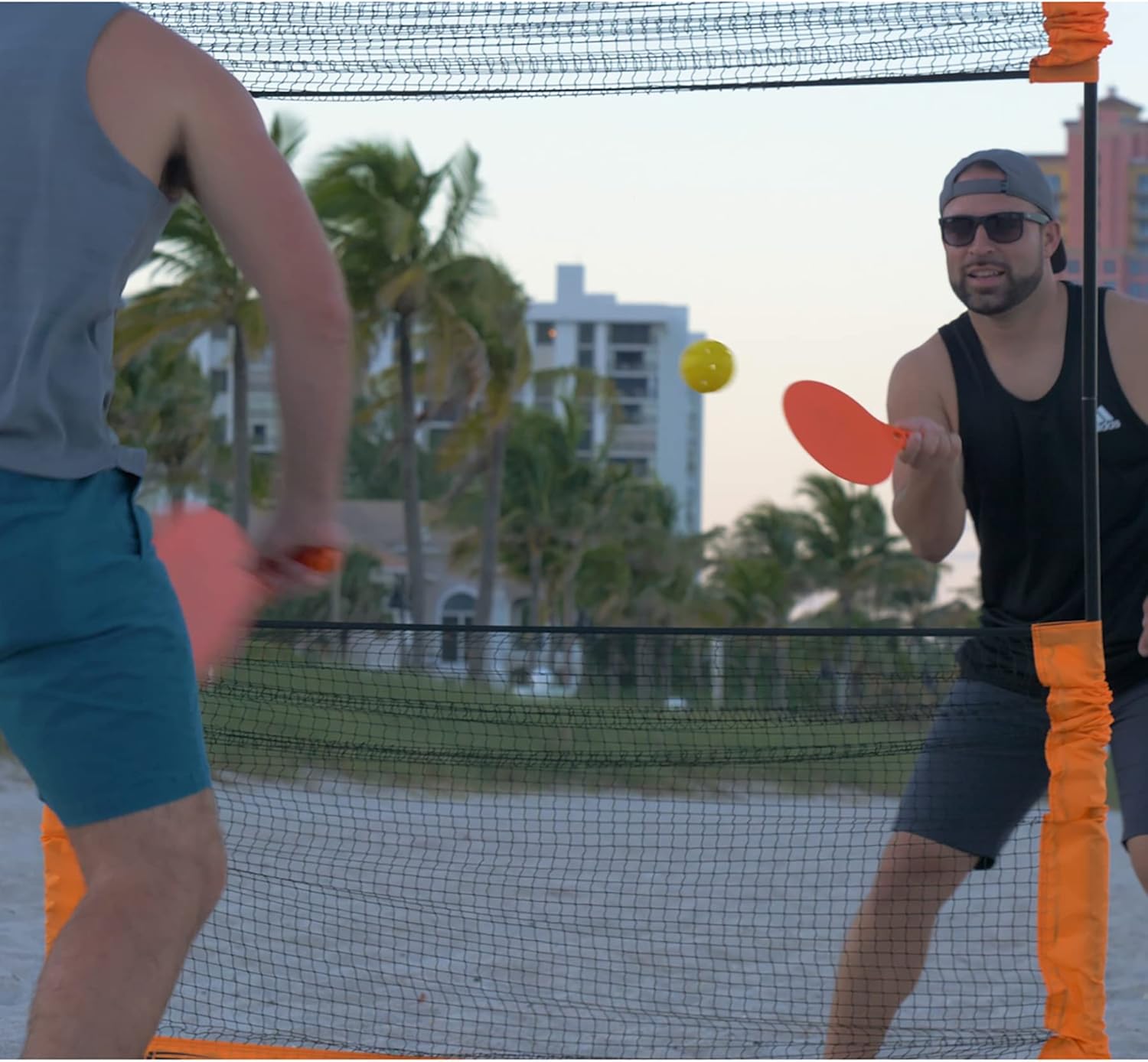 B3 Riftball Paddle Ball Game System - 2 Nets for Twice The Fun! For Adults, kids and family: Beach, Yard, Tailgating, Camping