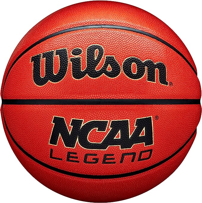 Wilson NCAA Legend Basketball, Orange, Size 6