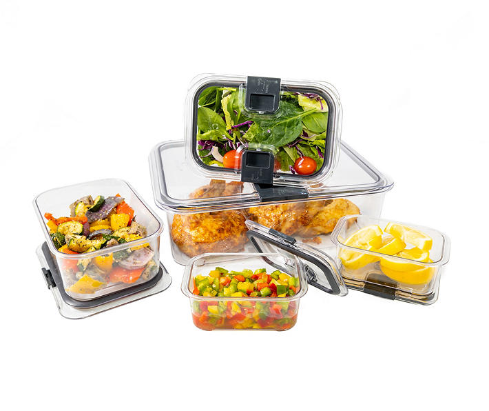 Casa Blanco Clear 10-Piece Plastic Food Storage Set