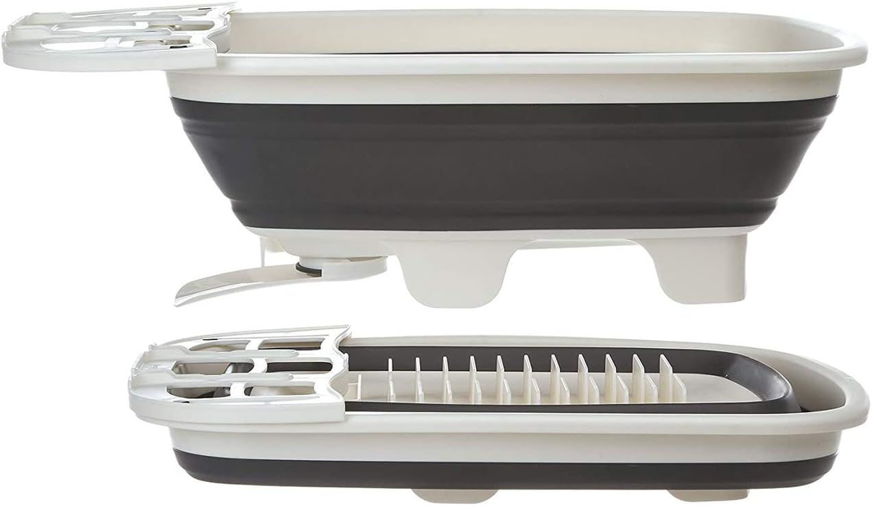 Prep Solutions by Progressive Large Swivel Spout Collapsible Dish Drainer Large Dish Tub