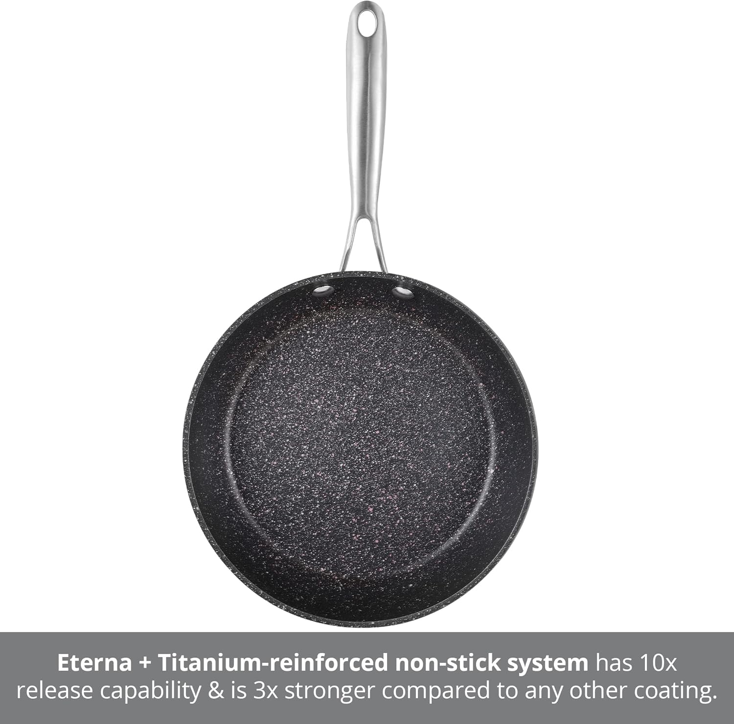 Vital by MasterPRO - 9.5" Forged Aluminum Titanium-Reinforced Non-Stick Fry Pan