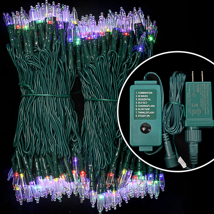 Joyin 200 Multicolor LED Green Wire String Lights