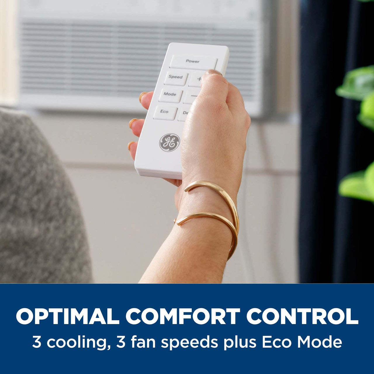 GE 14,000 BTU Smart Electronic Window Air Conditioner for Large Rooms up to 700 sq. ft. (Refurbished)