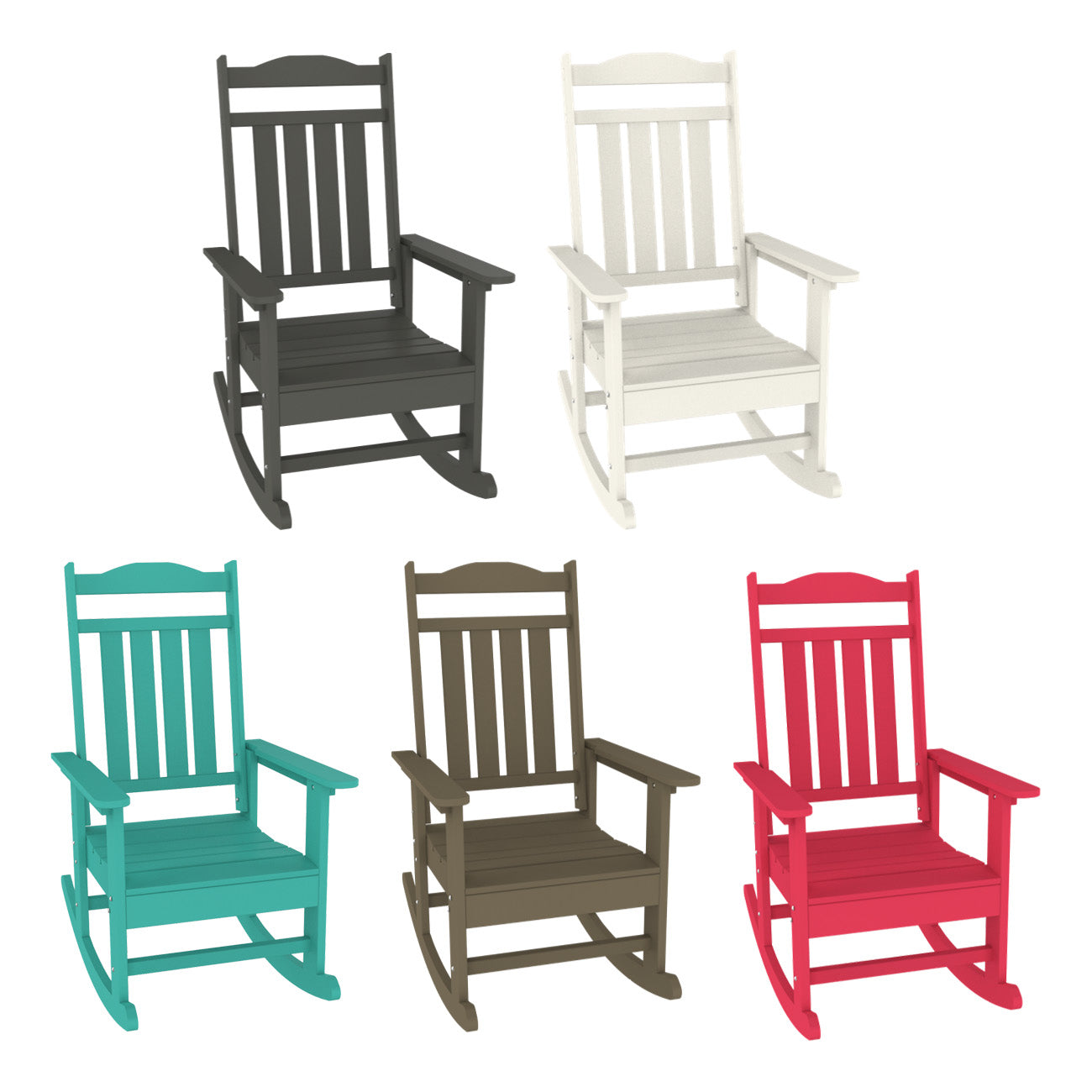 Trapper's Peak All-Weather Outdoor Rocking Chair