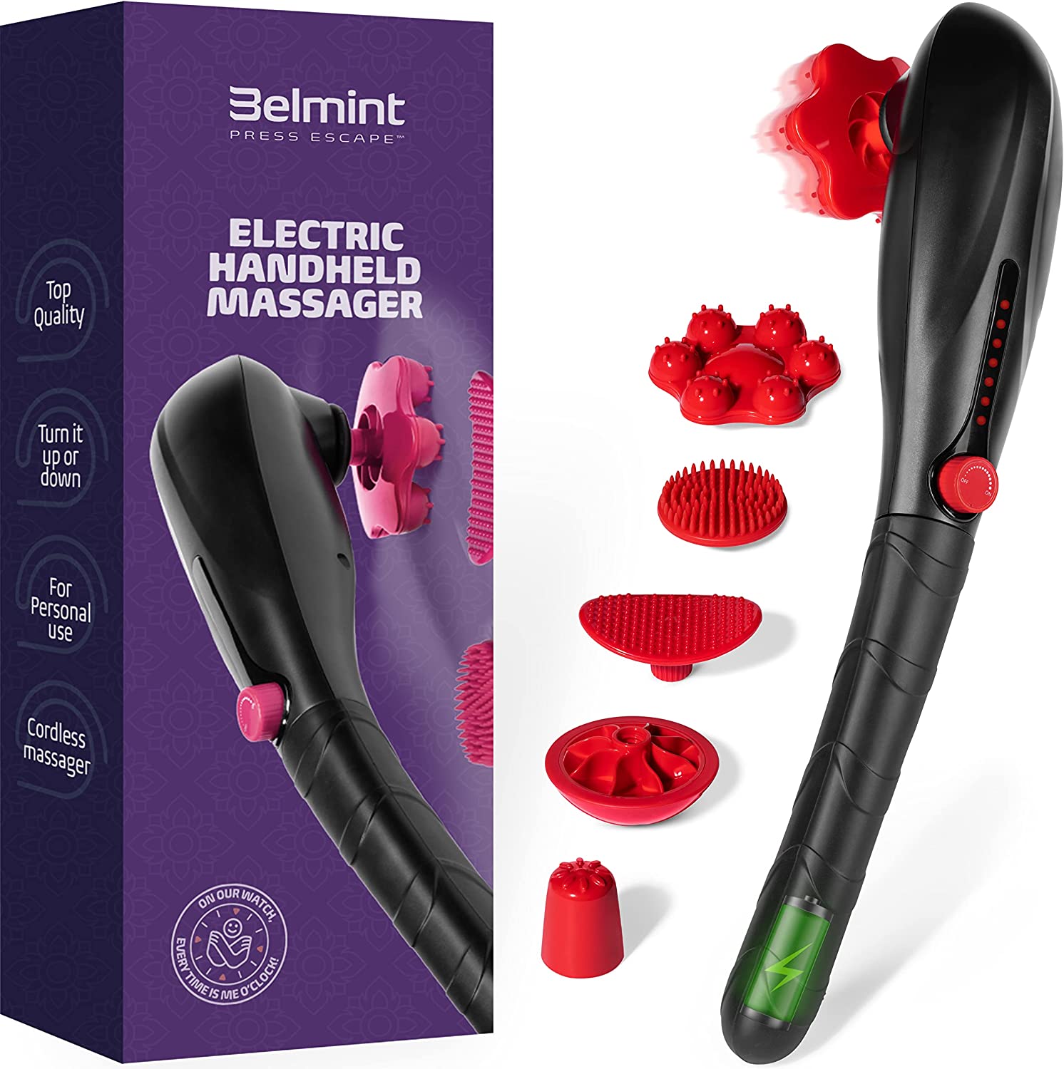 Belmint Rechargeable Deep Tissue Handheld Massager