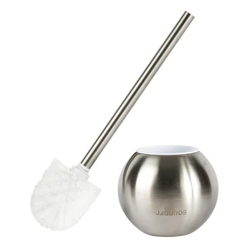 Jagurds Toilet Brush and Holder, 2 Pack, Stainless Steel