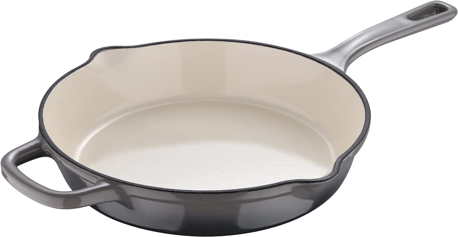 Legacy by MasterPRO - 10" Legacy Enamel Cast Iron Fry Pan, Fog