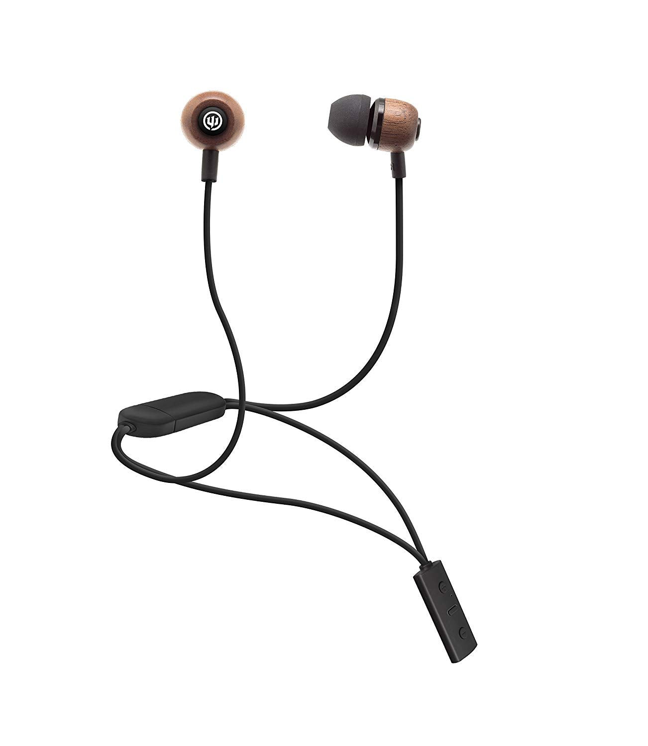 Wicked Audio WI-BT2850 Wireless in-Ear Headphones (Black and Wood)