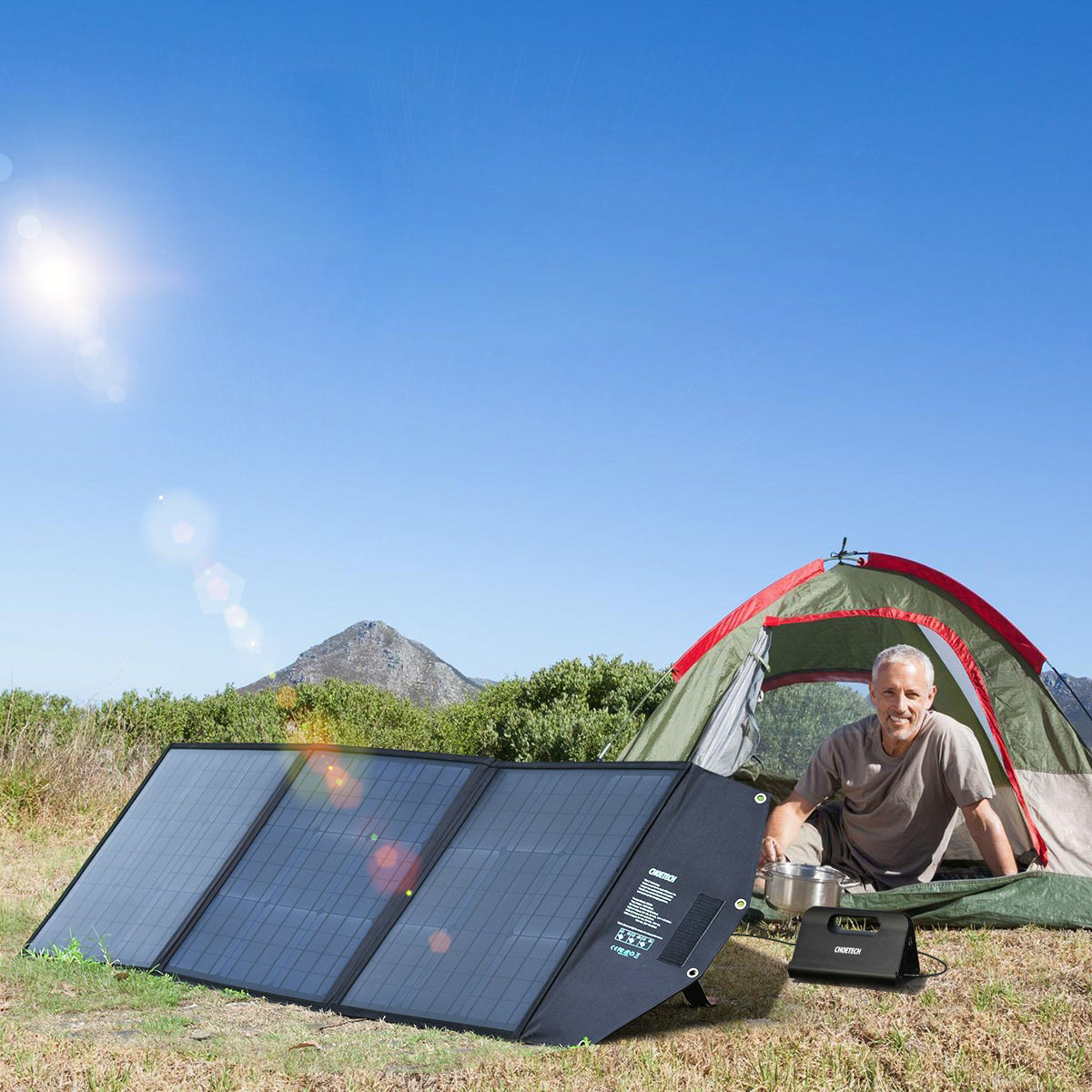 CHOETECH 120W Solar Panel for Multiple Devices