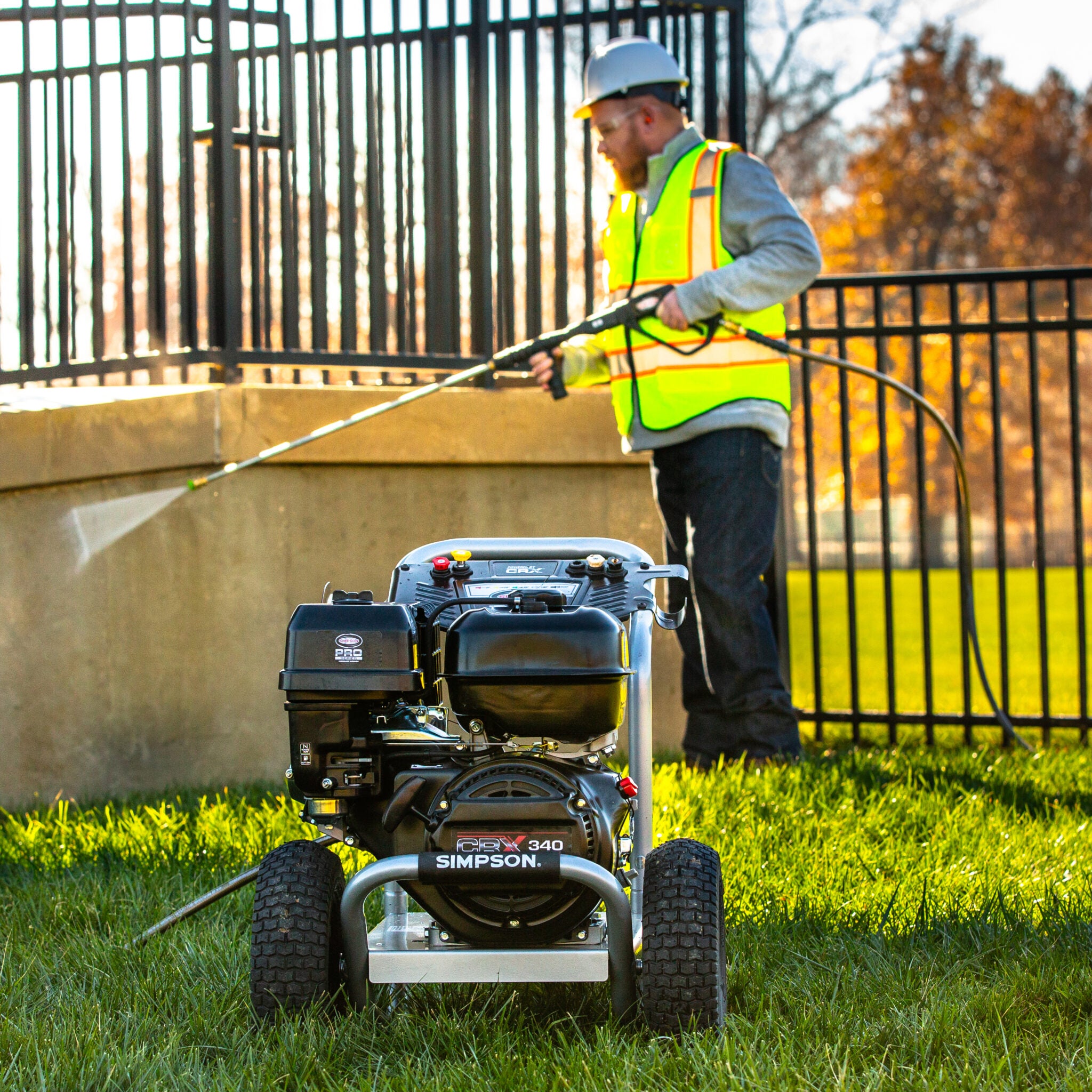 Simpson 4000 PSI at 3.5 GPM CRX 340 with AAA Triplex Pump Cold Water Professional Gas Pressure Washer (Refurbished)