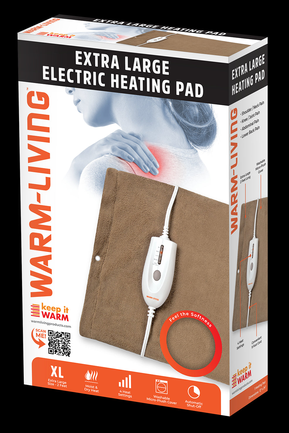 Warm Living Extra-Large Electric Heating Pad