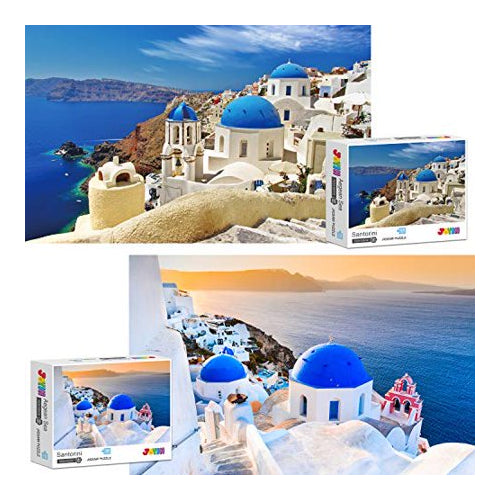 JOYIN 2-1 Santorini and Aegean Jigsaw Puzzle 1000 Piece