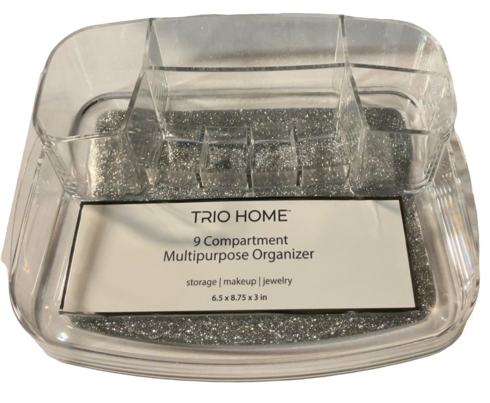 Trio Home 9 Compartment Multipurpose Organizer, 12 Pack
