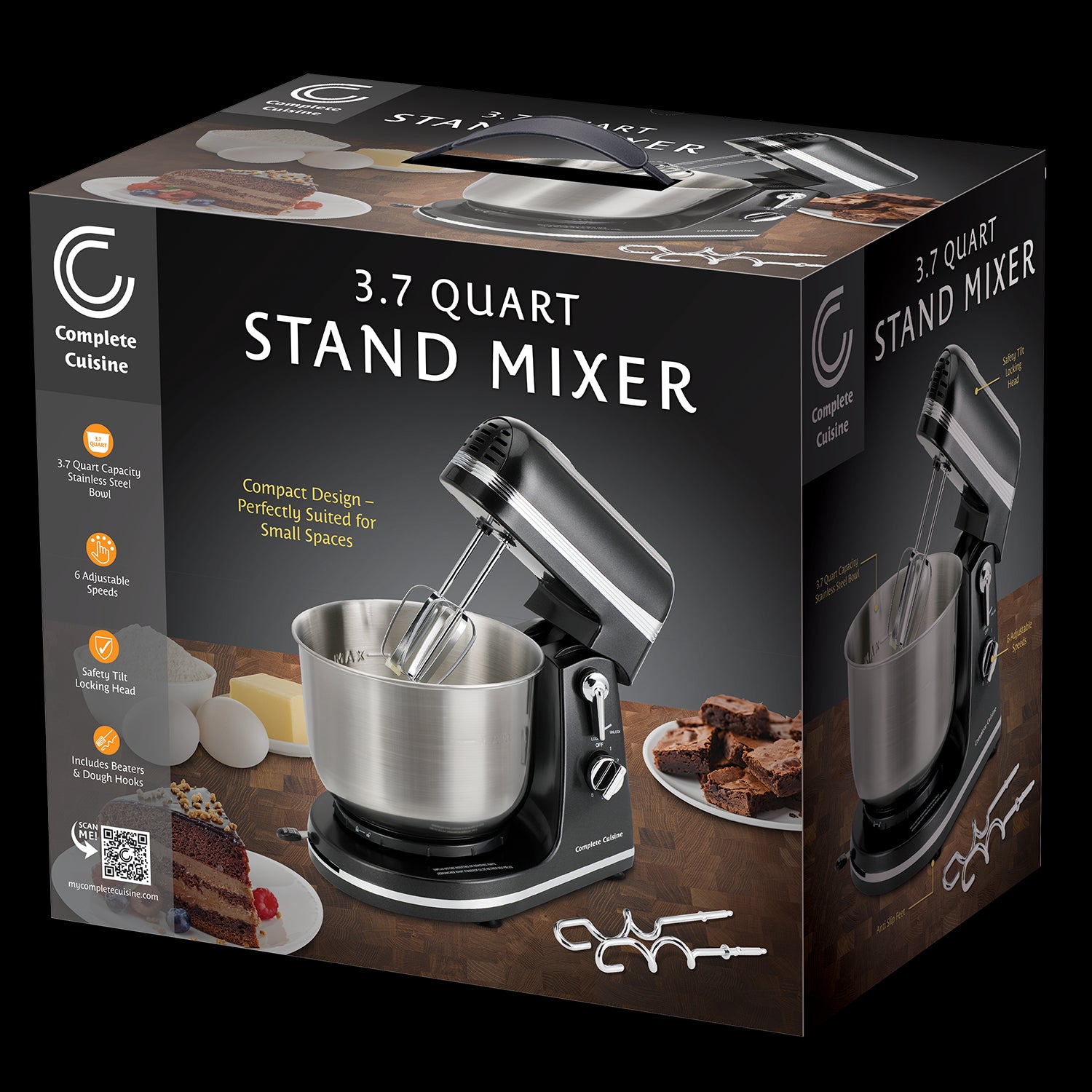 Complete Cuisine 3.7 QT Tilt Head Stand Mixer