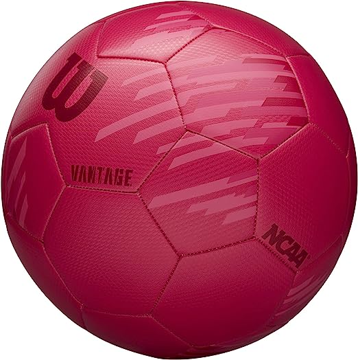 WILSON NCAA Vantage Soccer Ball, Size 4, Pink