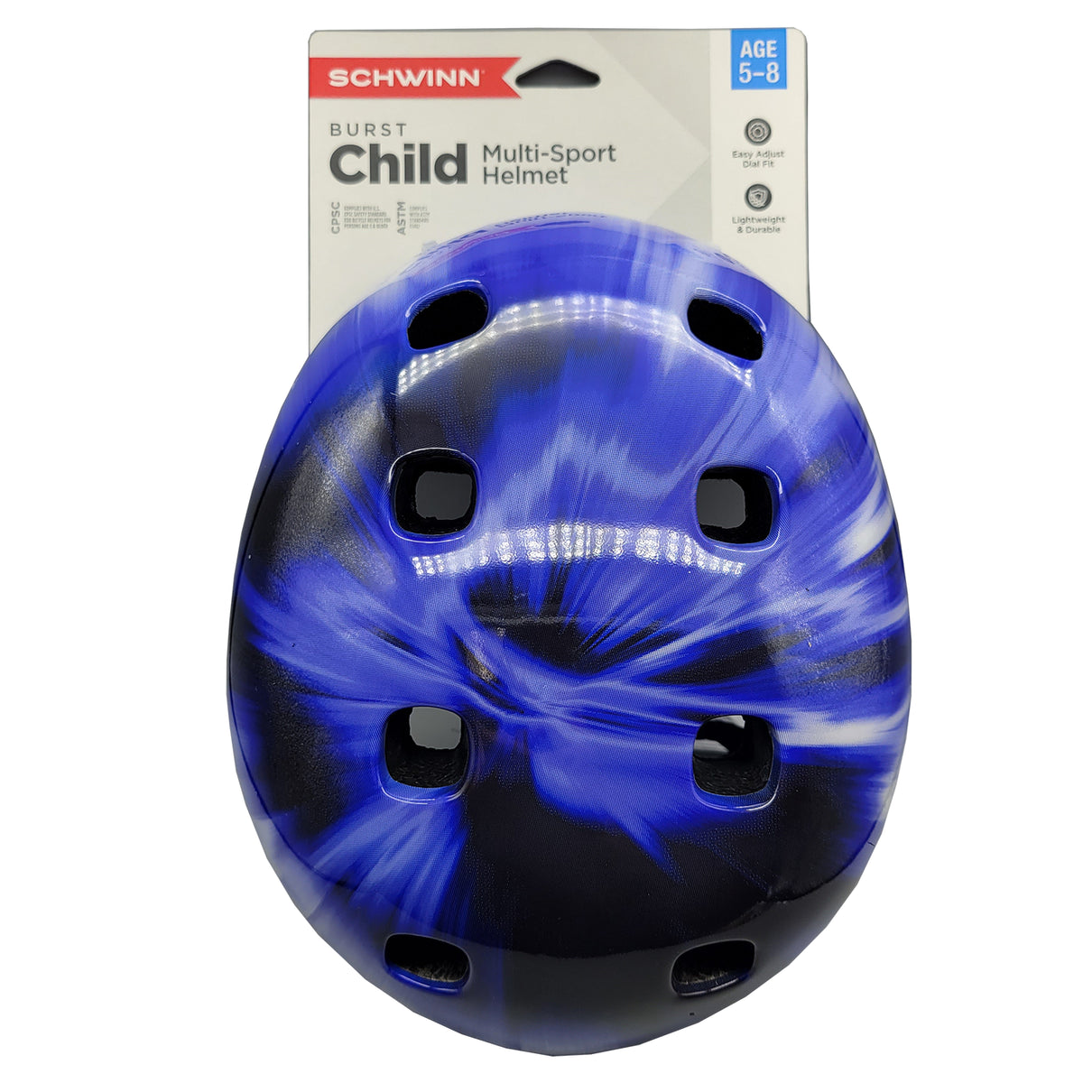 Schwinn Burst Child Bicycle Helmet, Ages 5 - 8, Blue