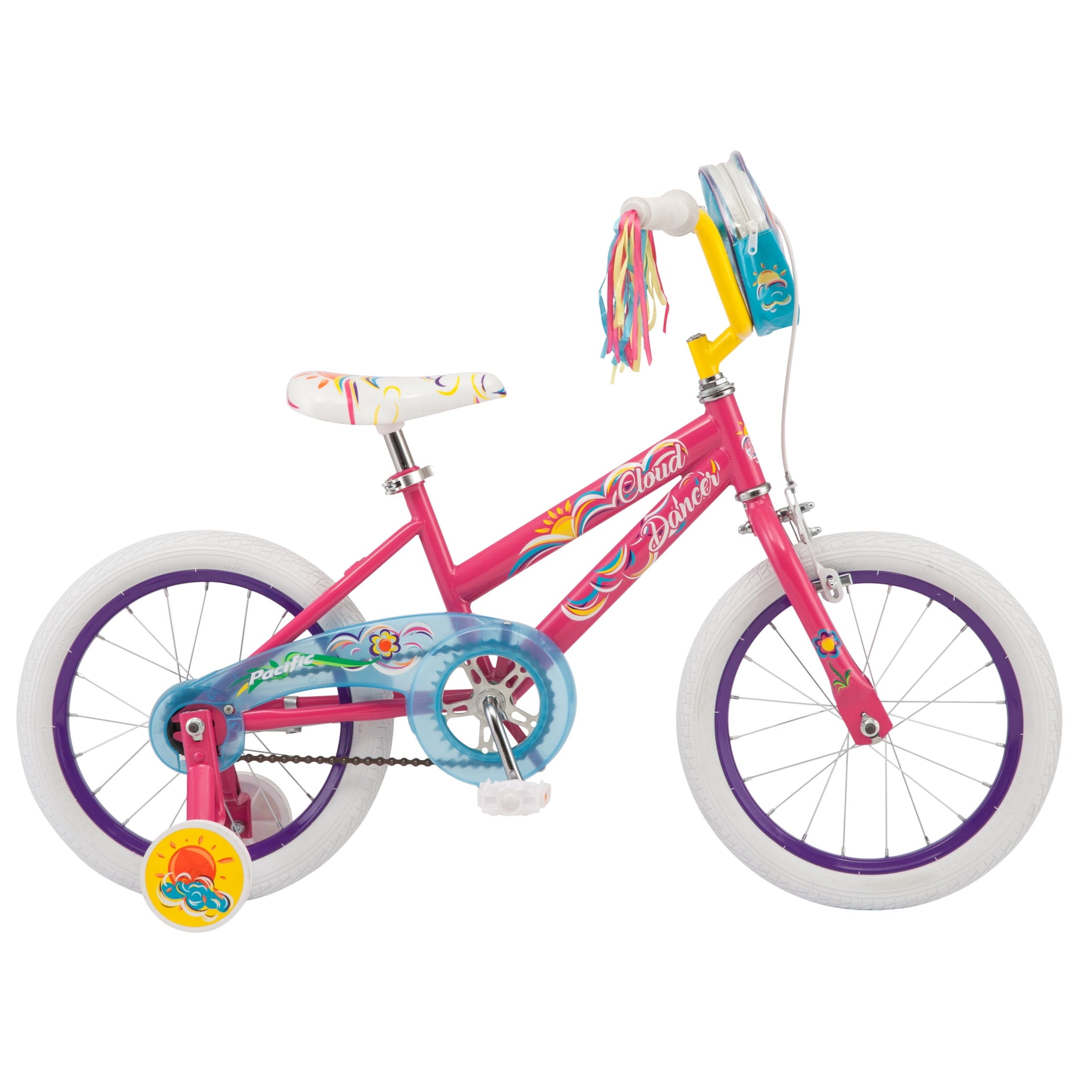 Pacific Cycle Cloud Dancer Kids'' Girls'' 16-in. Bike, Pink