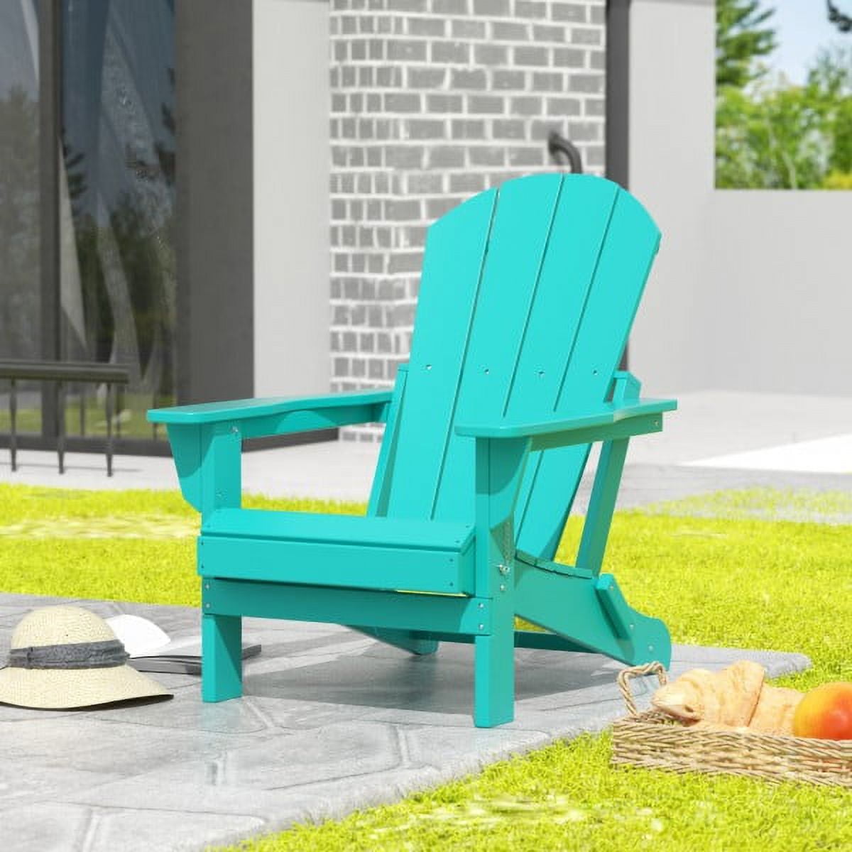 Trapper's Peak All-Weather Folding Adirondack Chair- HDPE