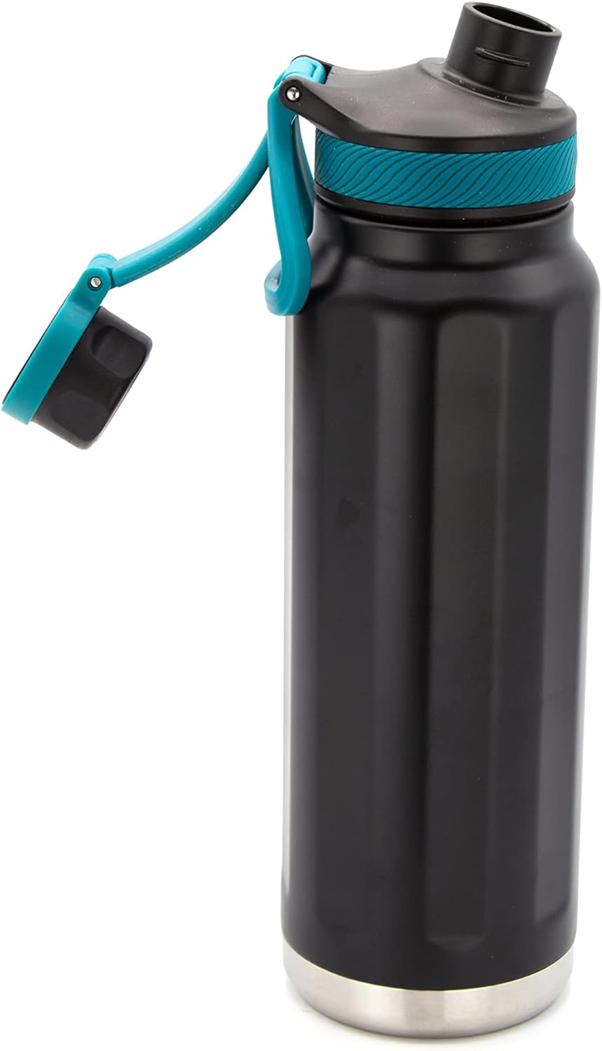 Samsonite 32 oz Insulated Water Bottle, Stainless Steel Double Walled Vacuum Flask for Cold or Hot Drinks