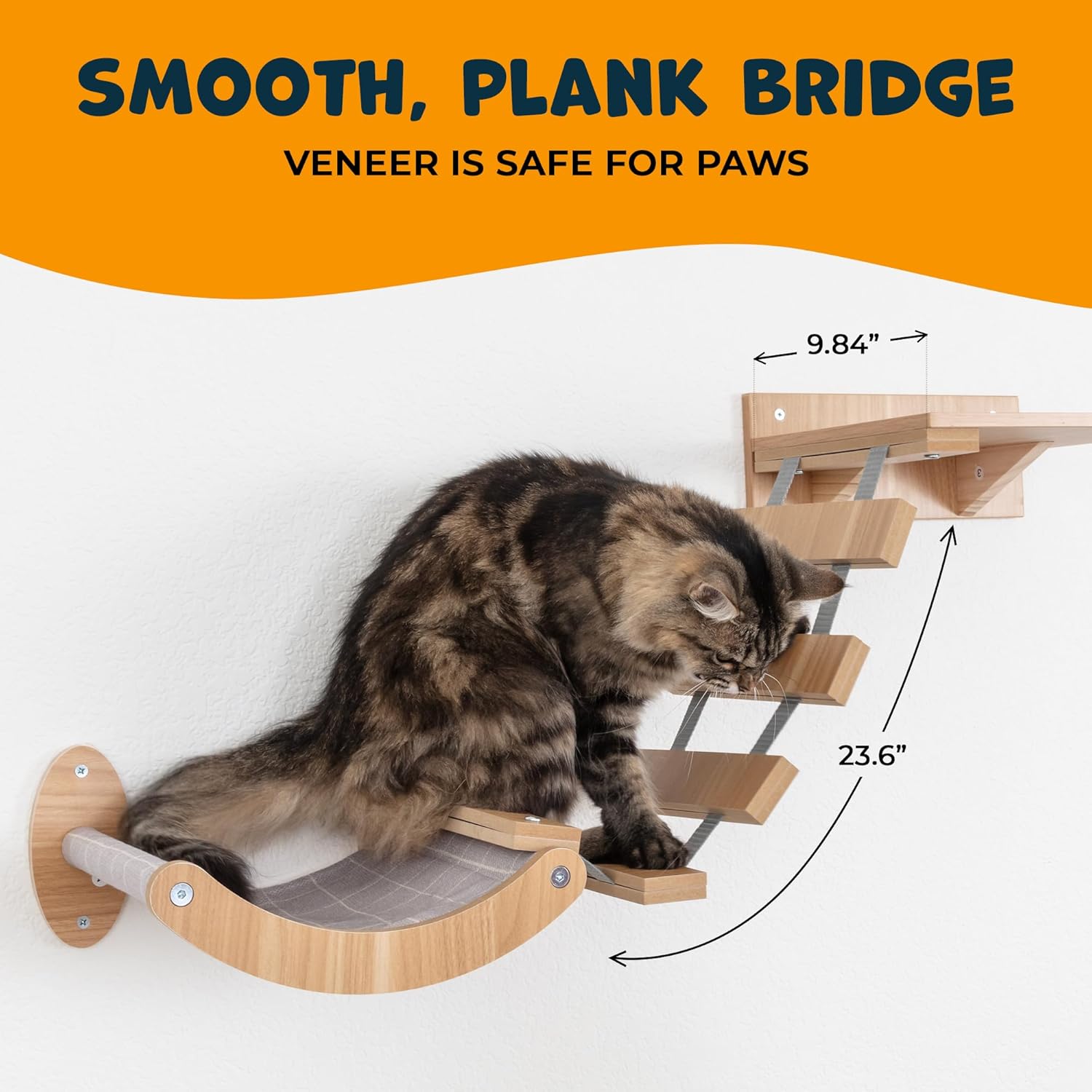 Sweet Life Pets Cat Wall Shelves, 2 Pack