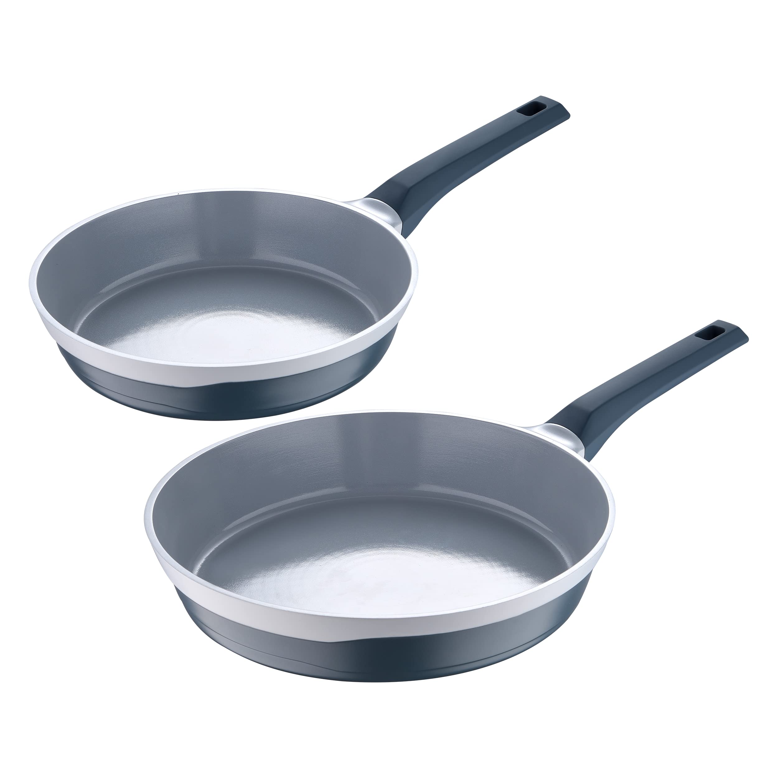 Gastro Diamond by MasterPRO - 2 Pc, 9.5" & 11" Cast Aluminum Fry Pan Set, Blue