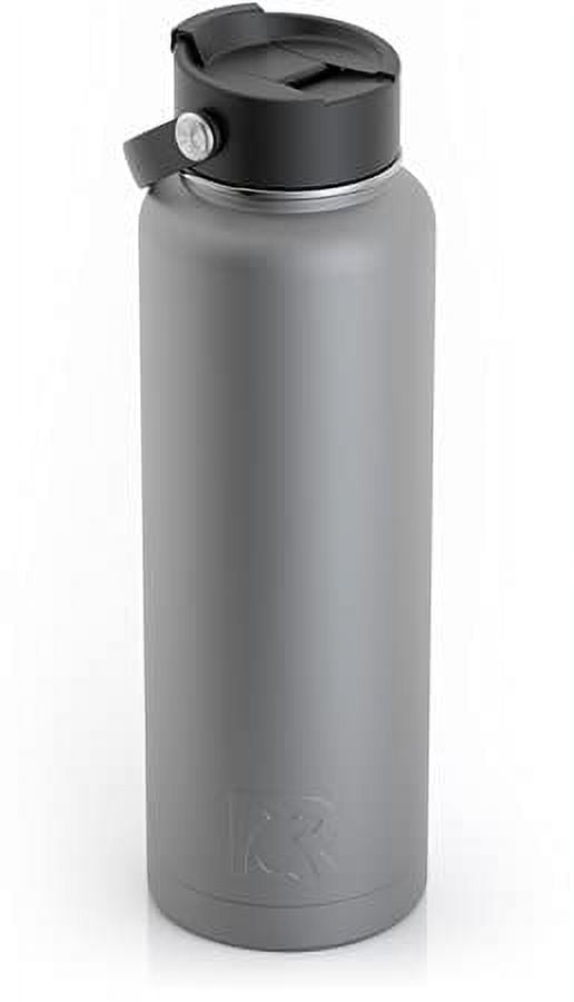 RTIC 40 oz Vacuum Insulated Stainless Steel Water Bottle, Graphite